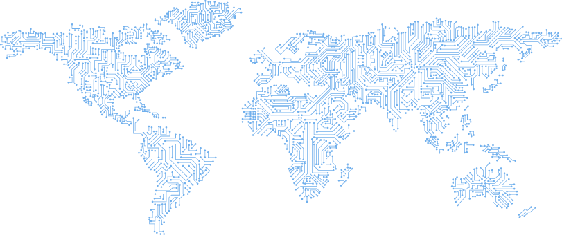 Map of datacenters
